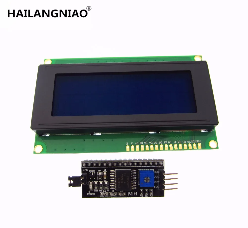 

10PCS LCD2004+I2C 2004 20x4 2004A blue screen HD44780 Character LCD /w IIC/I2C Serial Interface Adapter Module