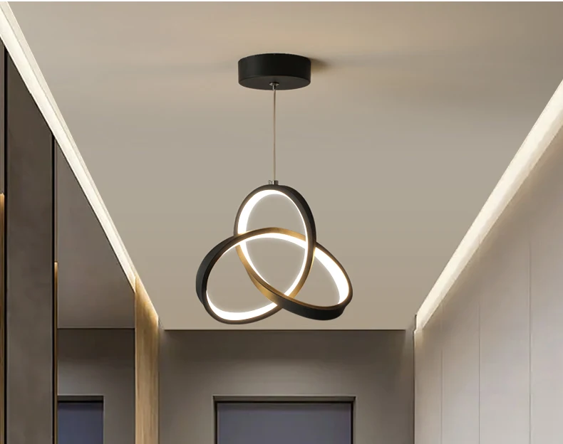 New Balcony Ceiling Chandelier Modern LED Simple Lustre Chandelier Basement Corridor Aisle Cloakroom 110-220V Home Lighting