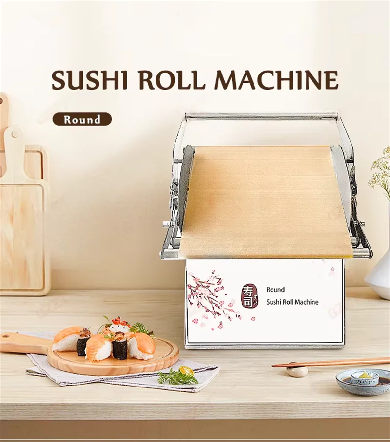 

Commercial Stainless Steel Sushi Machine Manual Table Top Kimbap Sushi Rice Maker Square Round Sushi Roll Forming Machine