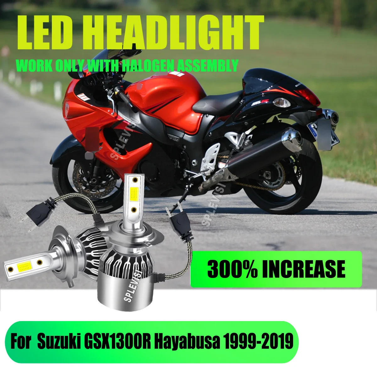 H7 Headlight Headlamp -See The Road Like Never Before For Suzuki GSX1300R Hayabusa 1999 2000 2001 2002 2003 2004 2005 2006 -2019