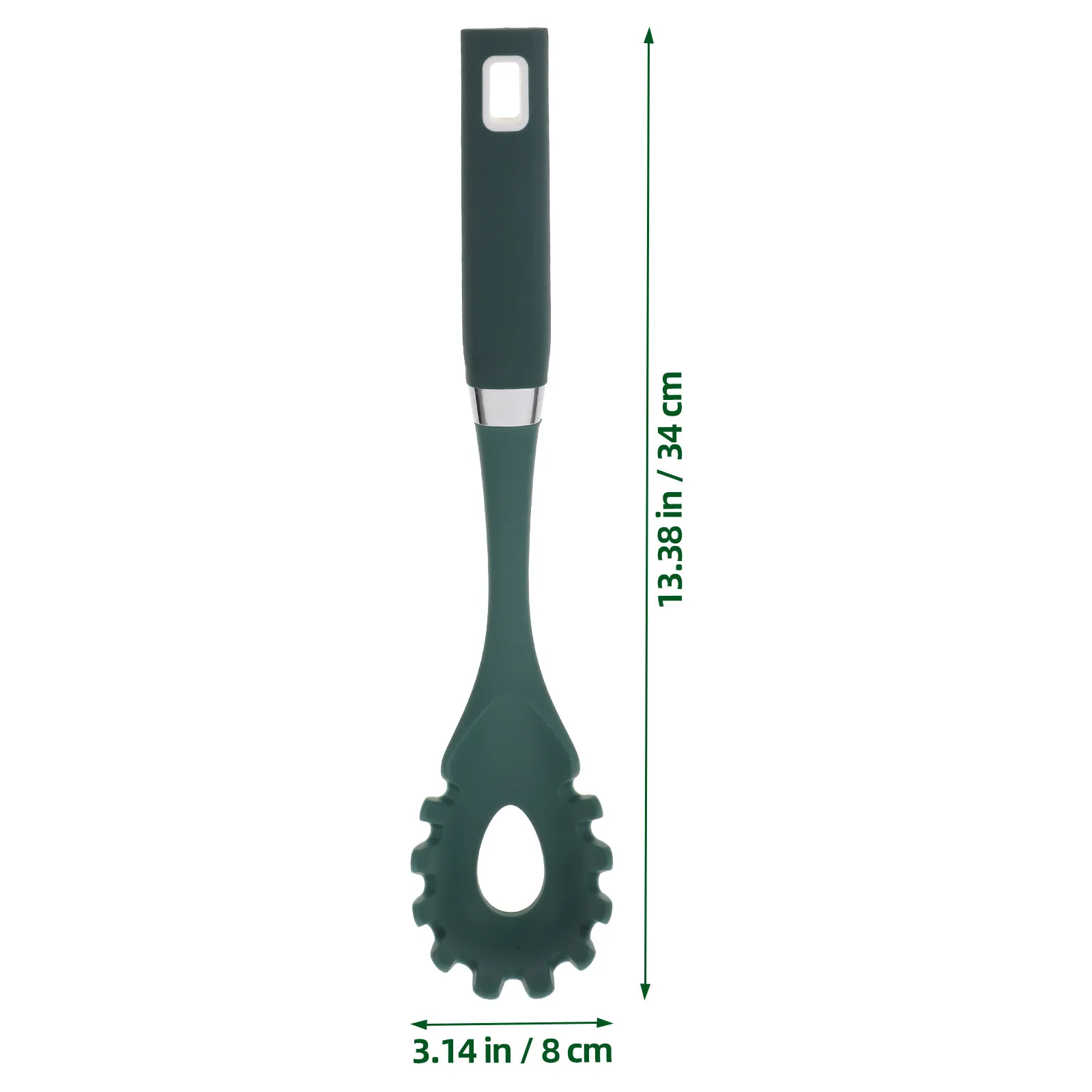 Reusable Silicone Spaghetti Spoon Pasta Server Long Handle Non Stick Kitchen Cooking Spoon Home Noodle Strainer Gadget
