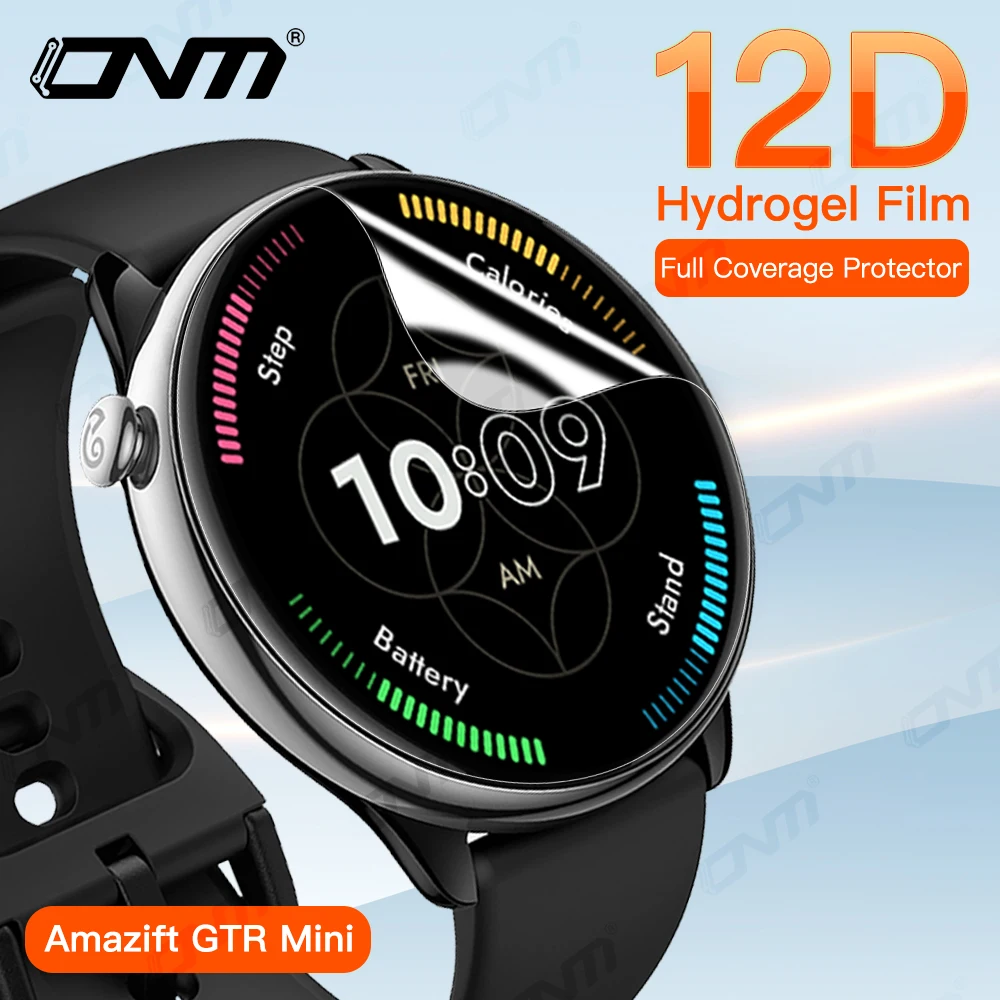 12D Hydrogel Film for Amazfit GTR Mini Full Screen Protector Anti-scratch Soft Film for Amazfit GTR Mini Accessories (Not glass)