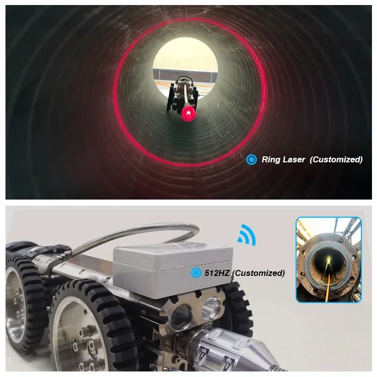 2025 Premium ProductsOil Pipeline Inspect Robot CCTV Waste Water Pipe Sewer Drain Pipe Inspection Crawler Units Robot Camera  10