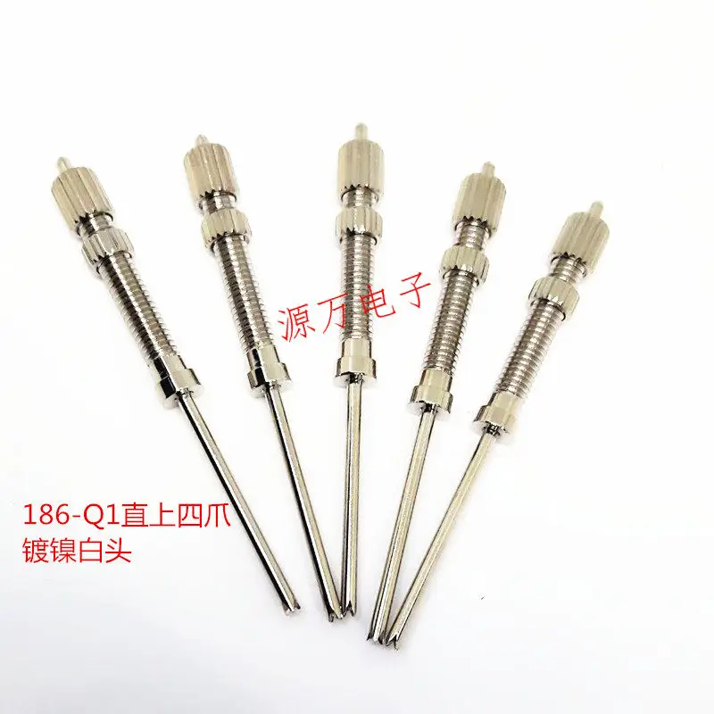 Integrated Threaded Thimble P186-Q1 B Straight Up Small Four-claw Tip Spring Telescopic Adjustable Height Test Pin