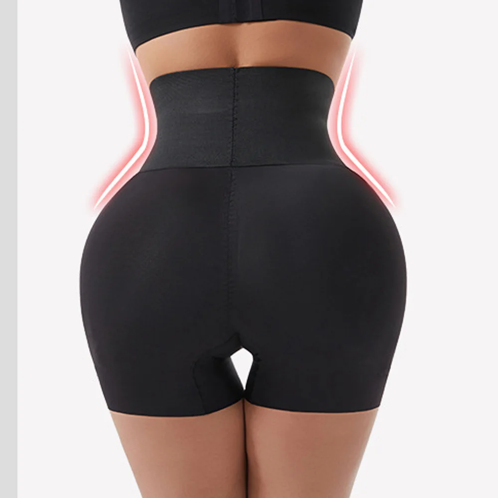 High Waist Butt Lifter Shapewear Shorts for Women Removable Hip Pads Tummy Control Body Shaper Panties
