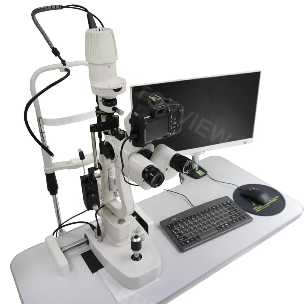 China Advanced Digital Slit Lamp LS-5 with 18 million pixel DSLR camera- for eye hospital/ eye center