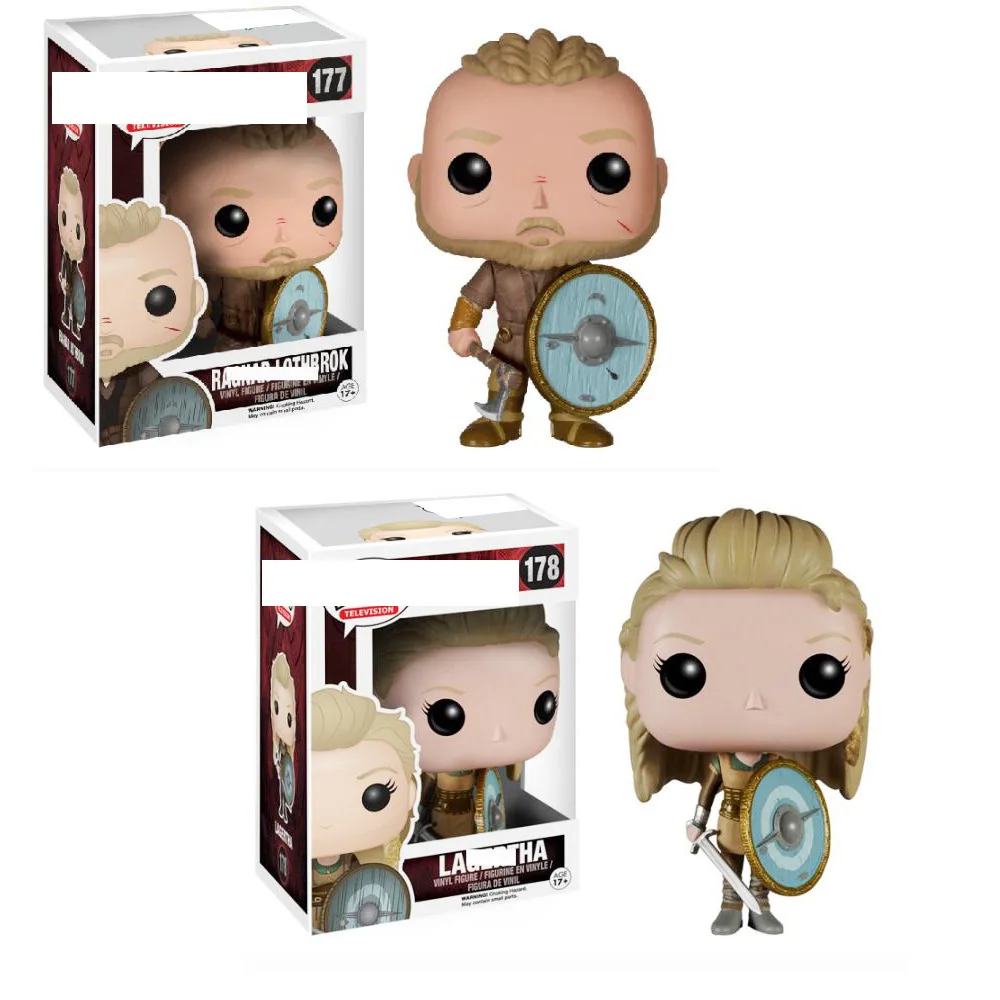 Funko Pop Vikings figuras de juguete de acción acción histórica serie de televisión Ragnar Lothbrok Lagertha modelo periférico pasatiempos para niños regalos