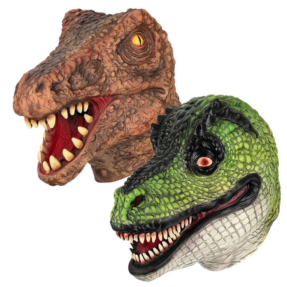 

Dinosaurs Mask Cosplay Animal Monster Dragon Latex Helmet Halloween Carnival Dress Up Party Costumes Props Gifts