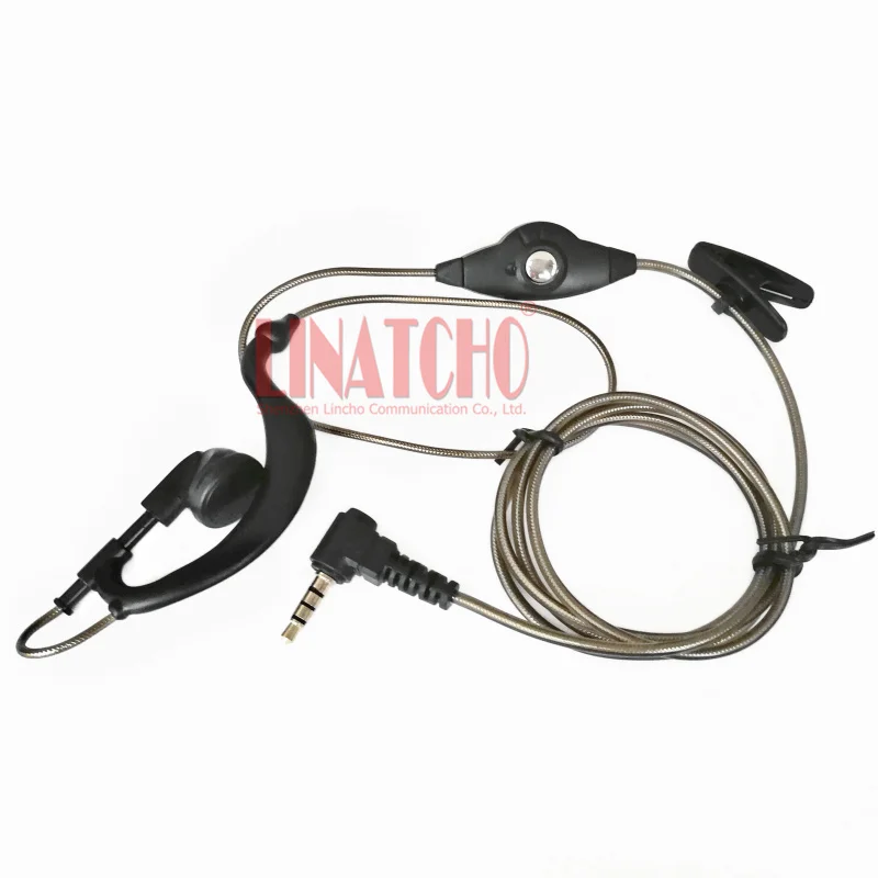 Gray Transparent Earhook PTT 3.5MM Pin VX-354 VX-400 VX-410 VX-3R VX-5R Walkie Talkie Hook Earphone