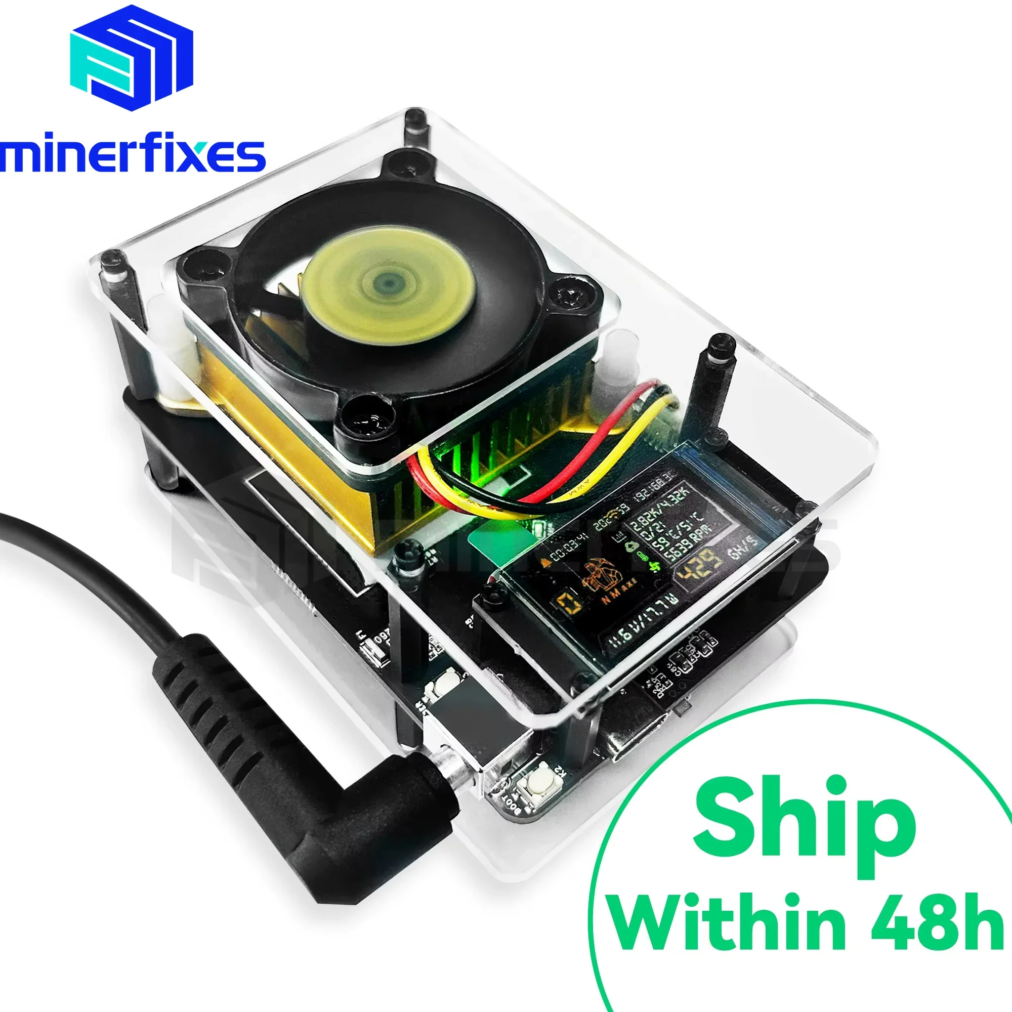 NMAxe Bitcoins Miner NM Miner BM1366 ASIC Chip Btc Miner Solo Lottery Bitaxe Ultra 500G Crypto Bitcoin Solo آلة التعدين #4