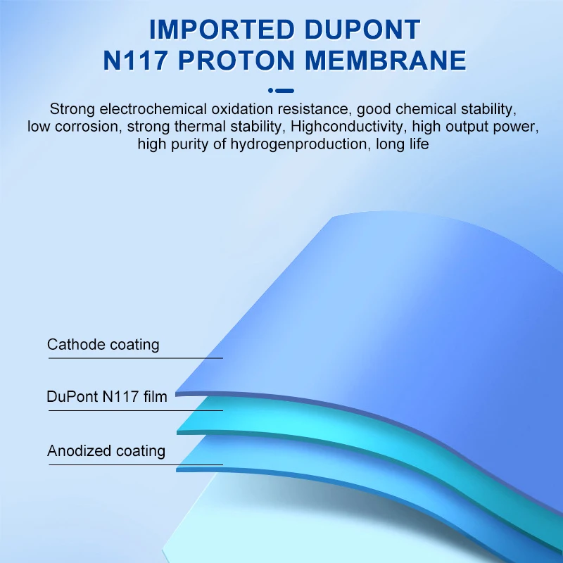 PEM Brown Générateur HHO Inhilation 1800 ml Machine d'oxhydrogène Thérapie par hydrogène 3000 ml Générateur d'hydrogène moléculaire