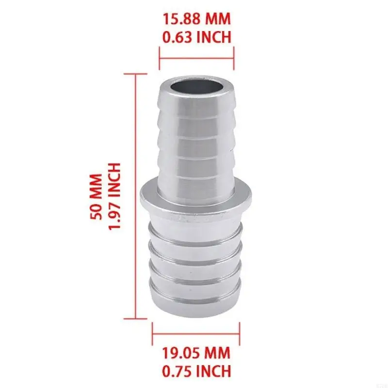 M76E Hochfestes Aluminium 5/8 bis 3/4 Kühlerschlauch-Adapter, Schlauchmontagewerkzeug für die Verwendung von Dampfanschlüssen – Detail 6