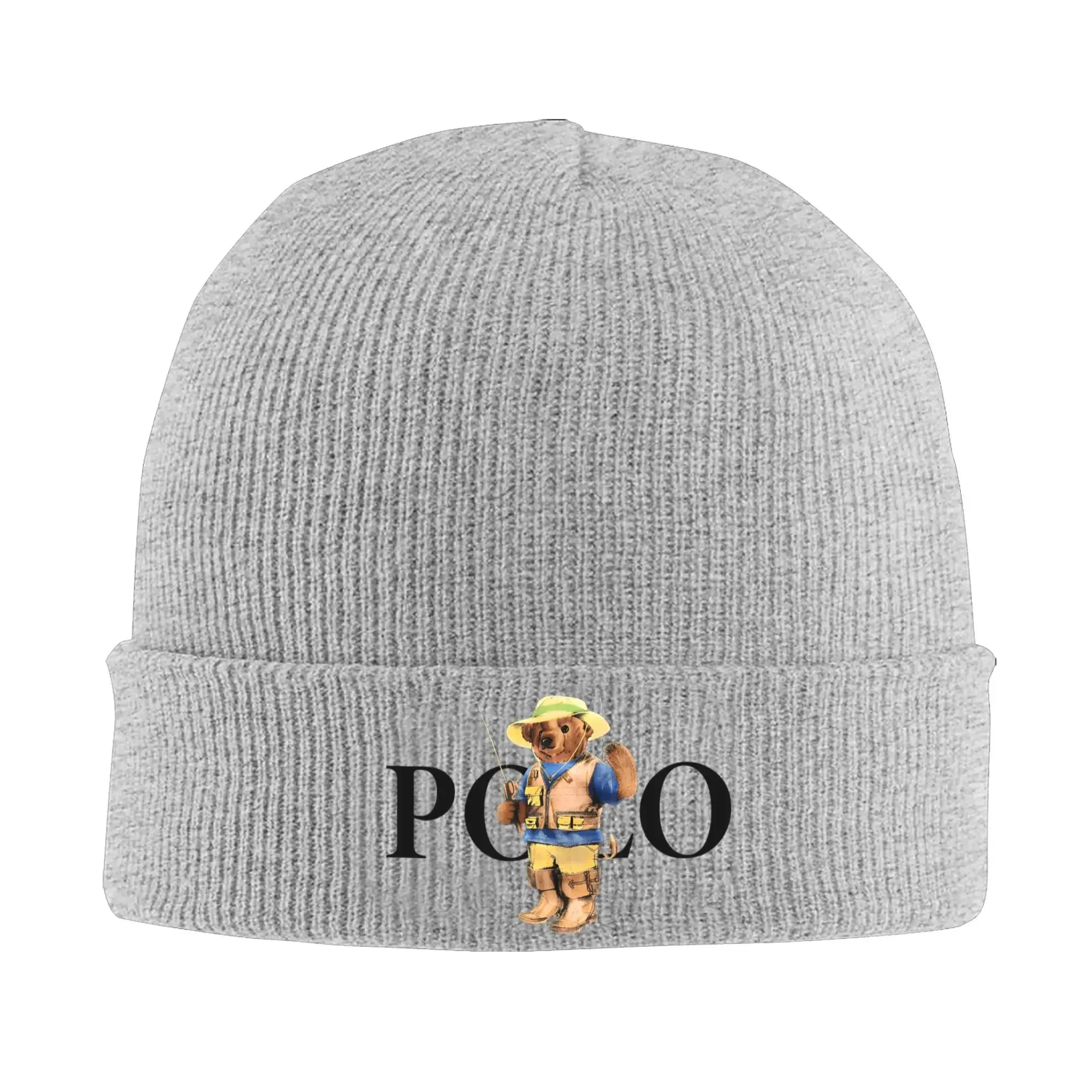 Kawaii Bears Vintage Luxury Knitted Caps for Women Men Beanie Autumn Winter Hats Acrylic Poloo Casual Cap