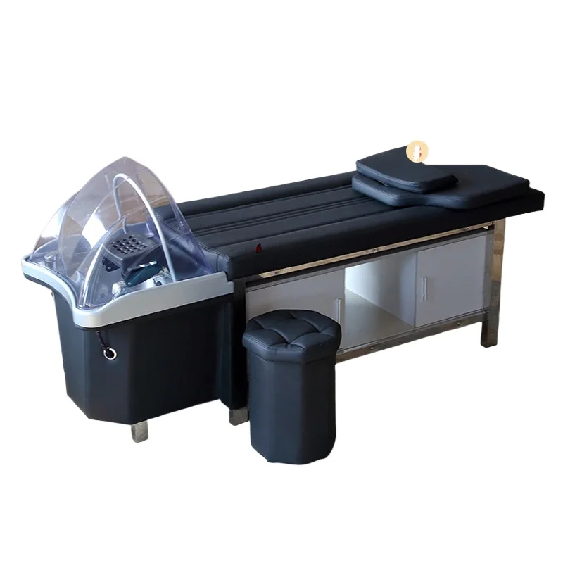 

Shampoo Bed, Thai Massage Beauty Bed for Hair Salons, Water Circulation Fumigation Beauty Bed, Integrated Care Shampoo Bed