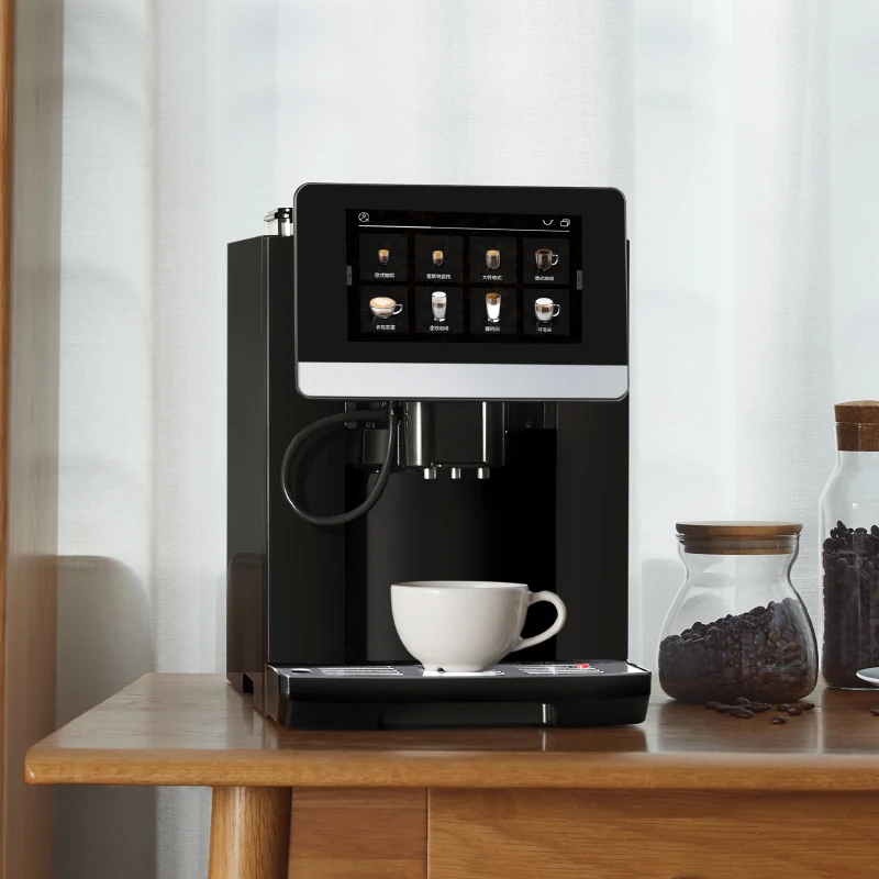 New 20 Beverages 7 Inch Display Bean To Cup One Touch Cappuccino Latte Milk Foam Espresso Maker Automatic Coffee Machine