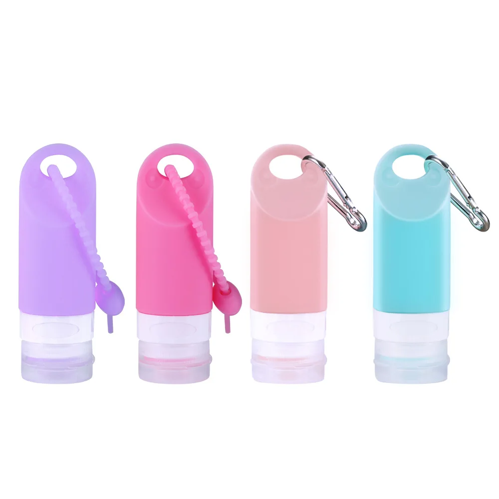 Perforated silica gel bottle travel toiletries empty bottle shampoo lotion hand sanitizer storage bottle