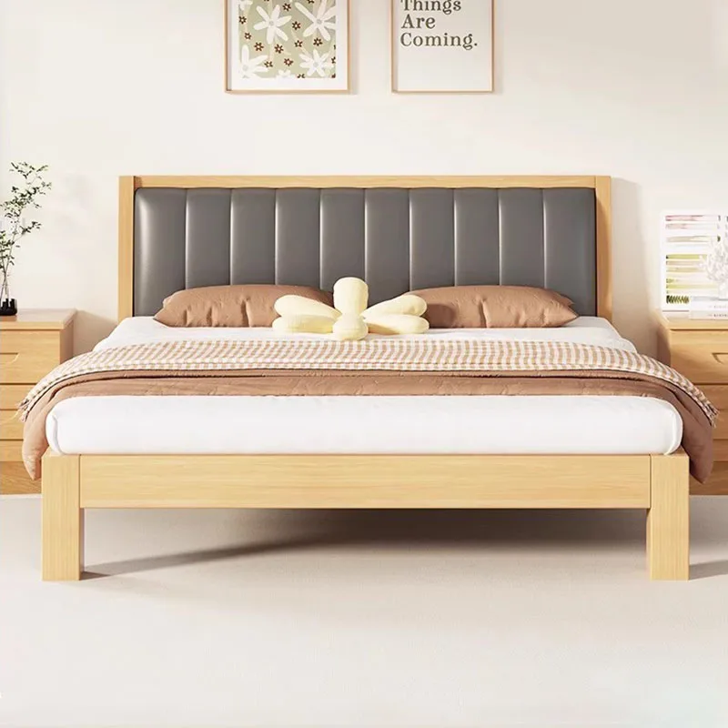 

Nordic Master Bedroom Bed Double Hotel Designer Full Body Simple Confortable Bed Apartment Lazy Cama De Casal Home Furniture