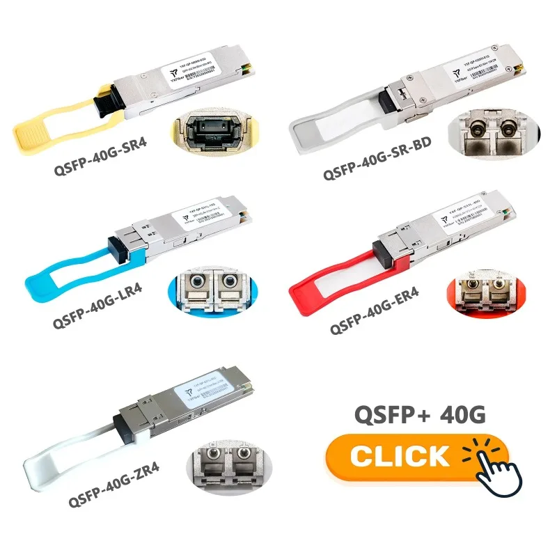 

2026 QSFP+ 40G CWDM4 Duplex 100m 10km 20km 40km 60km 80km 100km SR4 LR4 ER4 ZR4 MPO LC Optical QSFP CWDM Transceiver SFP Module