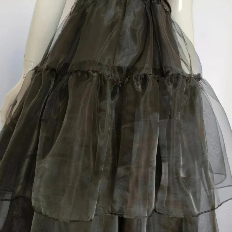 فساتين جديدة لعام 2025 لعيد الميلاد للأطفال البالغين فساتين سوداء أزياء الهالوين للنساء ملابس لعب الركوب فيستدو ☆ ☆ ☆ أأ