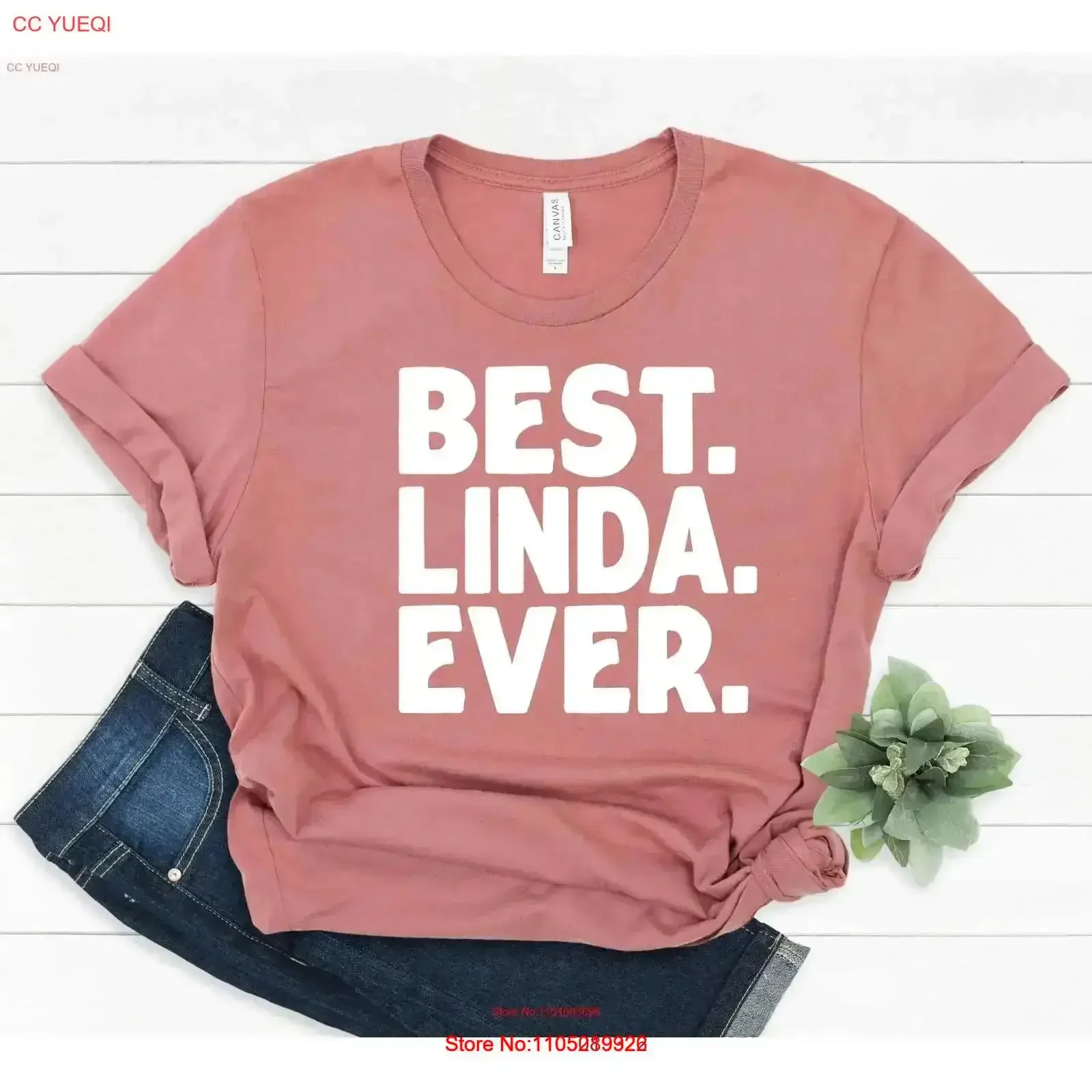 

Linda Best T Shirt for Funny Christmas Ever Idea vintage Washed homme Top Everyday Wear streetwear Stylish Casual vintage