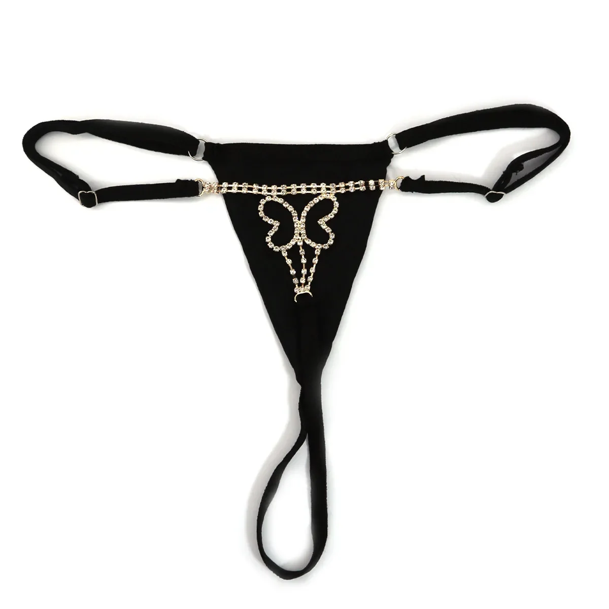 1pc/Women's Sexy Butterfly Thong Panties, Fashionable Body Chain Accessory, Alluring Lingerie for Women, Stylish Underwear Set