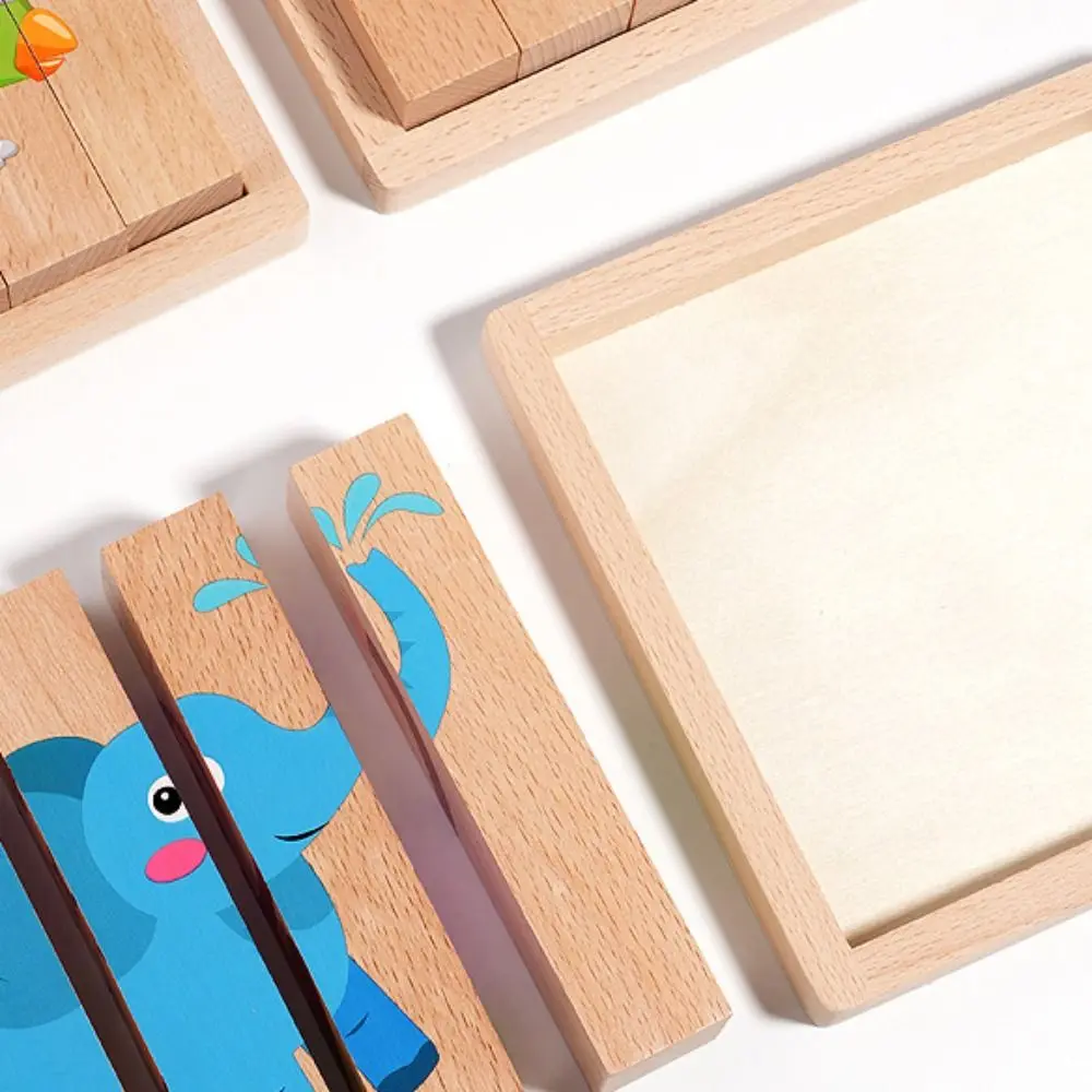 Holz Kinder Holz Tiere Puzzle Passende Pädagogische Verkehr Holz Puzzle Spielzeug Logisches Denken Montessori