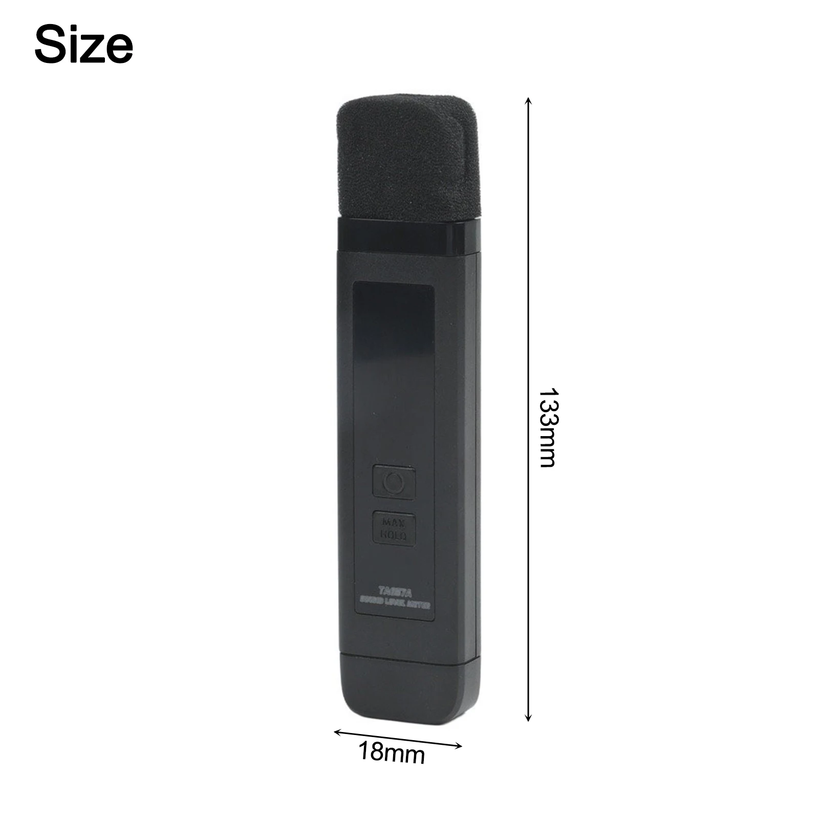 Professional Noise Detector for Workplace Safety and Audio Equipment Testing with Portable Design and Large LCD Display