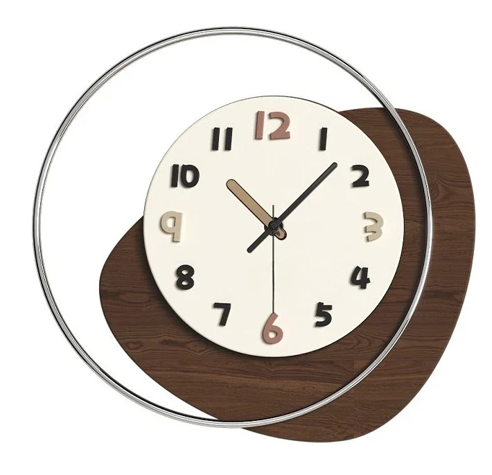 

Medieval style, wall clock, living room 2024 new model, clock, European style, retro, simple, light luxury