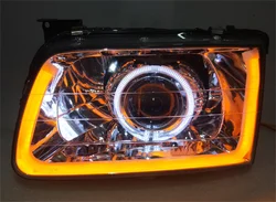 Gruppo faro auto per Isuzu QINGLING Angel & Devil eye doppia lente allo xeno con luce di marcia diurna DRL