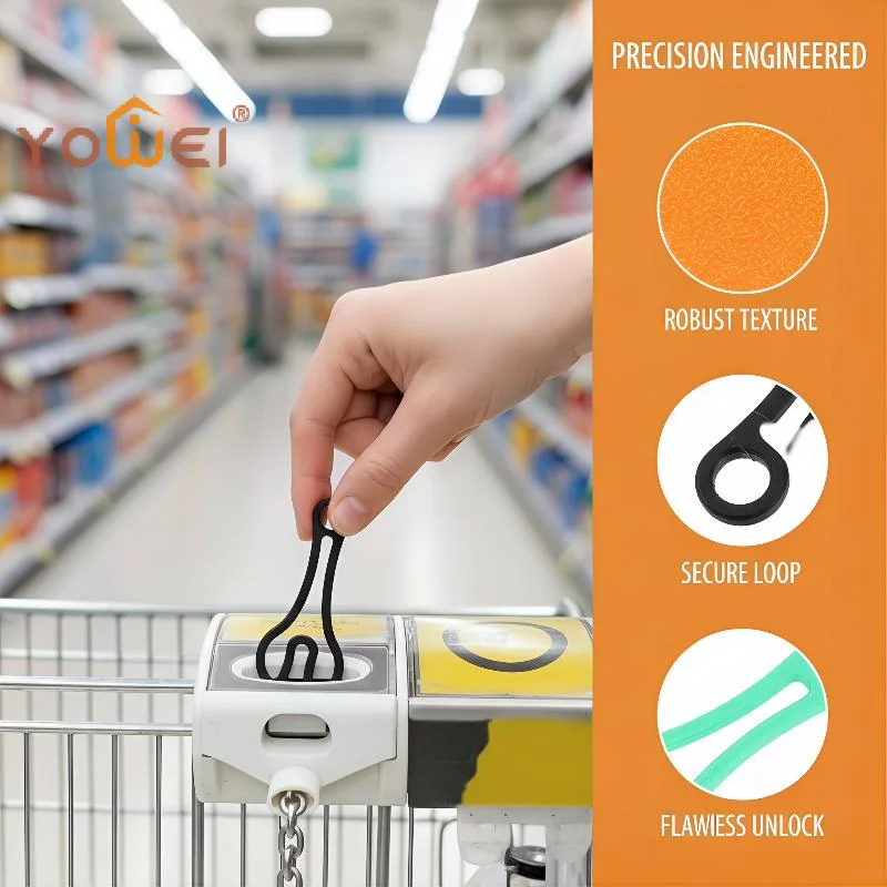 10Pcs Shopping Cart Token Keychain - Supermarket Trolley Unlocking Tool 3D Printed Portable & Reusable Compact Sturdy Design