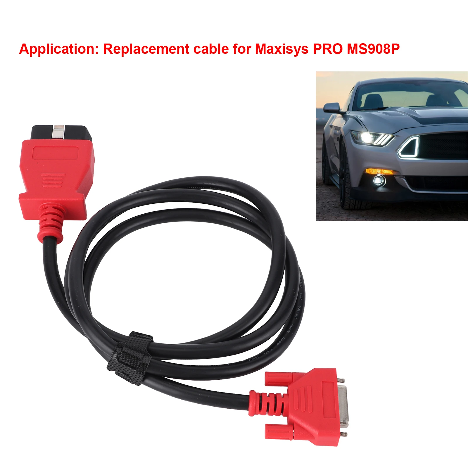 OBDII Line 16Pin Main Test Data Cable OBD2 Diagnostic Programmer Box Fault Computer Detector for Maxisys PRO MS908P OBD2 Cable