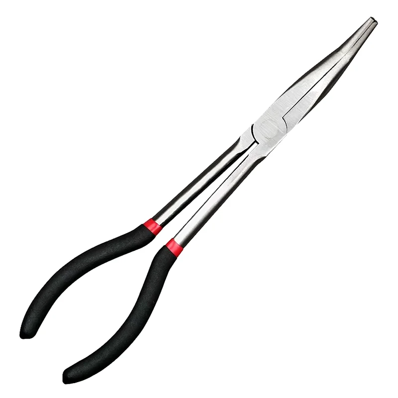 عالية الجودة متعددة الوظائف 1 قطعة كماشة الصيد منحنى مستقيم مقبض طويل الكربون الصلب القابض DIY أداة يدوية