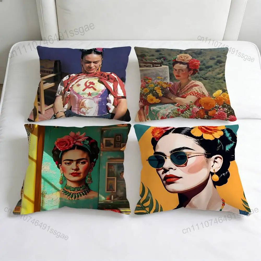 F-FridAS K-KaHlo-S Artist  Square Pillow Case Soft Decorative Throw Pillow Cover for Home Sofa Bed