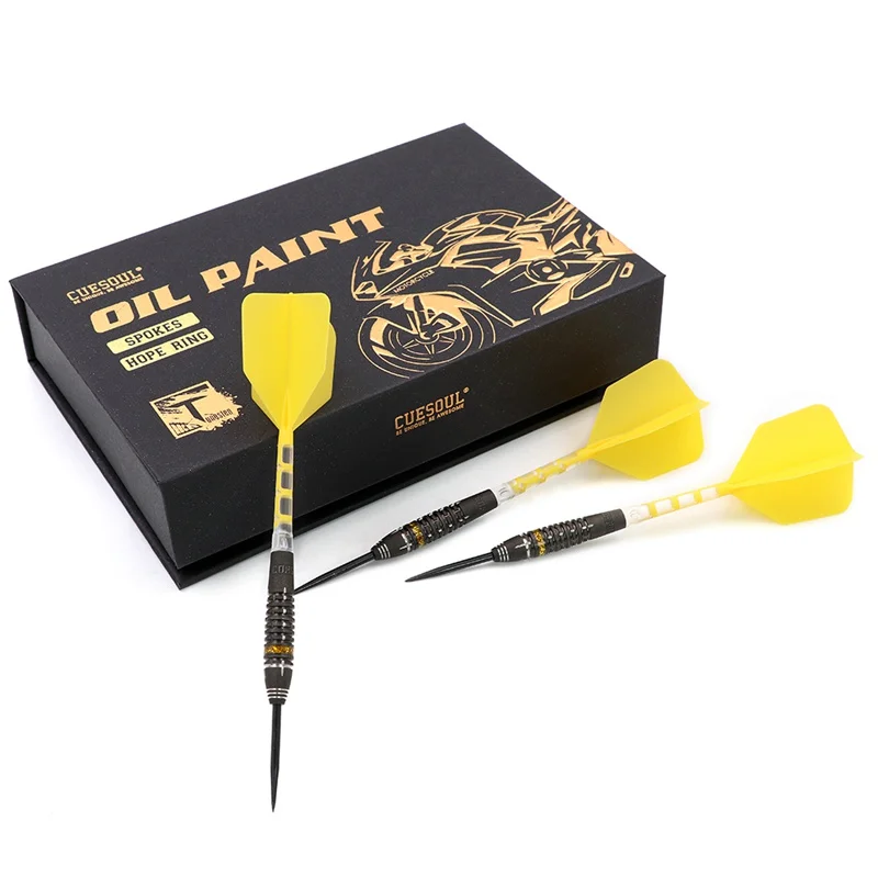 

CUESOUL SPOKES 18g/20/22g 90% Steel Tip /Soft Tip Tungsten Dart Set with ROST T19 Flight