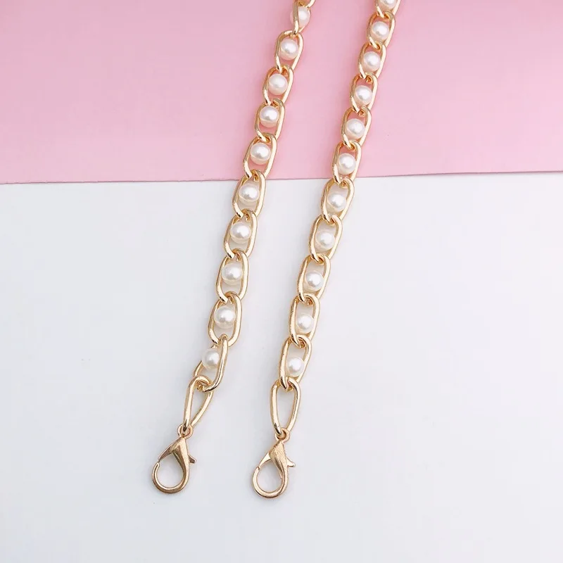 Metal Wrapped Girl Diagonal Mobile Case Lanyard Hanging Chain Lobster Buckle 110cm Gold Chain Shoulder Strap