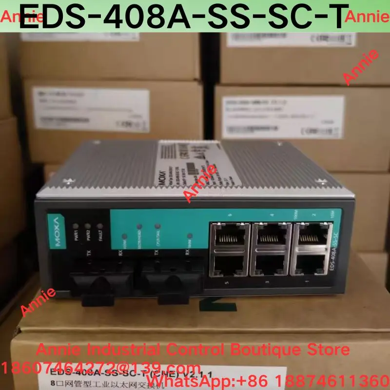 brand-new .8-port network managed industrial Ethernet switch EDS-408A-SS-SC-T (CNE)    V2.1.1