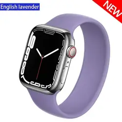 Silicone Solo Loop for apple watch ultra band 49mm 44mm 40mm 45mm 41mm smart watches serie 9 8 7 6 5 4 official-website correas