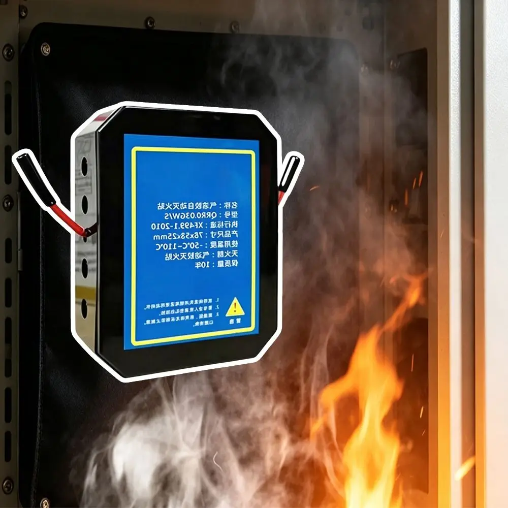30g Aerosol Self-Activating Hot Aerosol Fire Sticker Compact Device Automatic Self-Activating Automotive Engine Compartment