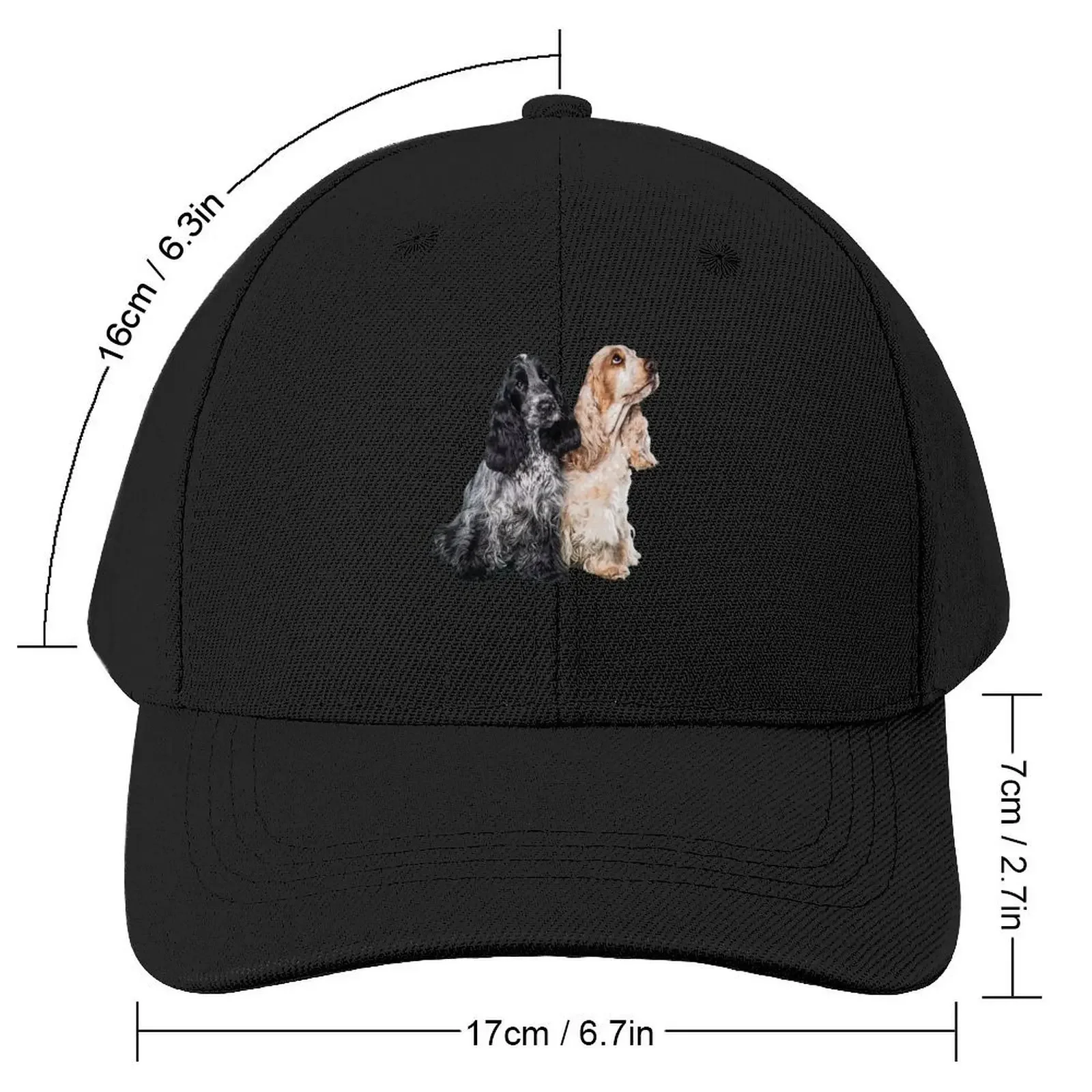 Cocker Spaniel Blue Roan Orange Roan Cute Puppy Dogs Baseball Cap Luxury Brand Icon Thermal Visor Men Luxury Brand Women's