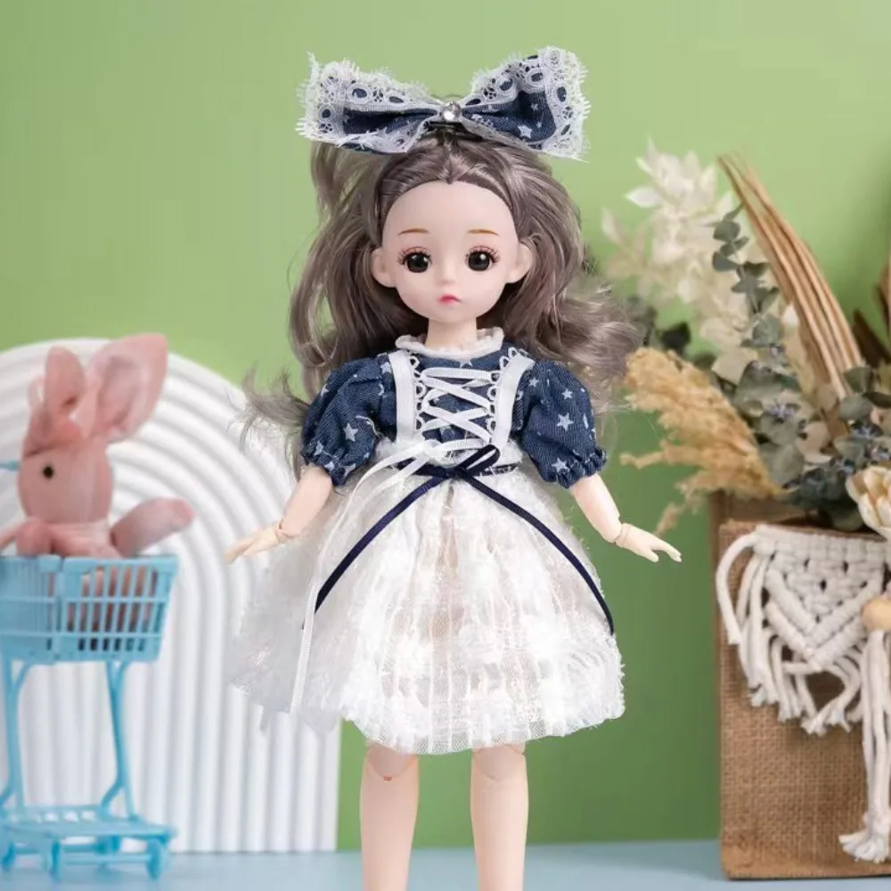 1/6 SD 30 سنتيمتر Bjd دمية مع الملابس عيون جذابة عالية الكعب فستان الأميرة BJD دمى الكرة صوتها الشعر الطويل