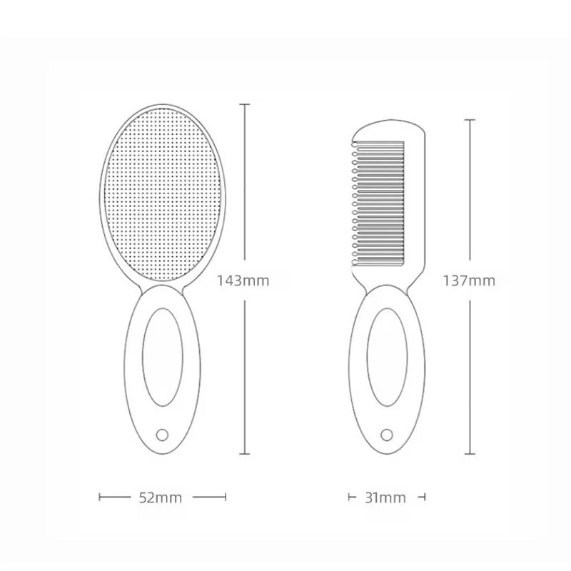 Baby Hair Brush Set for Newborn Toddlers Soft Bristles Cradle Cap Brush Gift Baby Care Accessories Infant Bathing Soft Comb