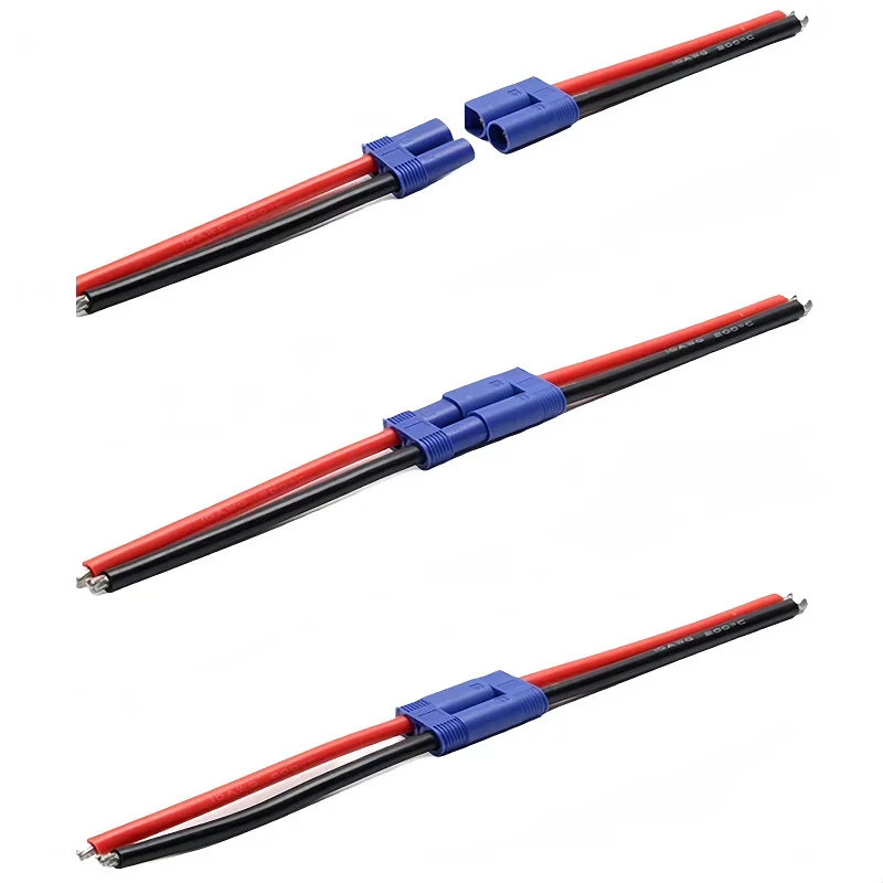 10cm RC vehicle and ship model battery ESC connection cable XT30 XT60 XT90 T EC2 EC3 EC5 EC8 male/female plug