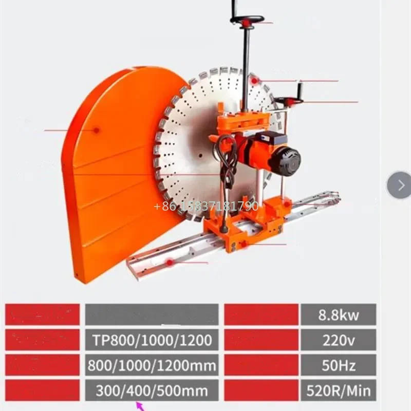 Customized Diamond Wall Saw Machine Cutting Breaking Equipment Concrete Brick Wall Saw Cutter Machine Price for Saudi Arabia