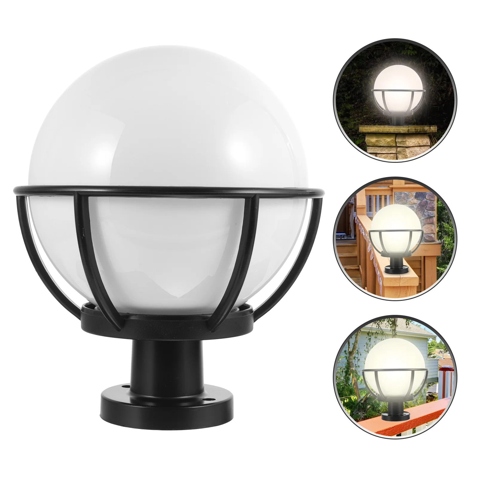 

Wall Lampshade Street Cover Replacement Globe Light for Post Acrylic Outdoor Yard Fence Lights Fixture