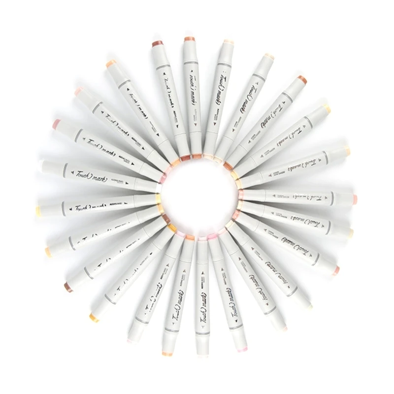 Rotuladores artísticos tono piel, rotulador Color carne a base doble punta para retratos, cómics, regalos