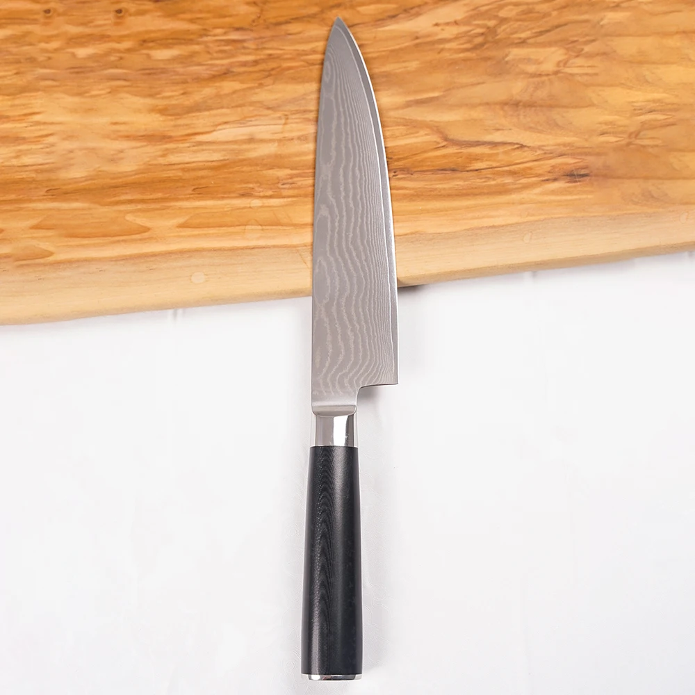 

8 Inch Chefs Cleaver Knife G10 Handle 67 Layers Damascus Steel Blade Sharp Slicing Kitchen Knife For Cutting Vegetables And Meat