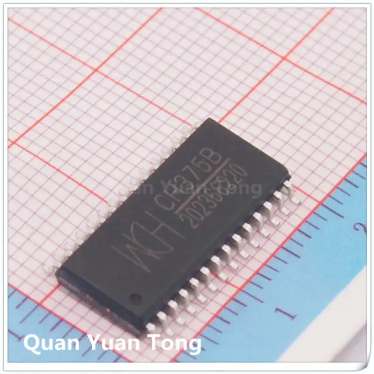 New CH375B SOP28 USB serial chip Integrated circuit patch IC electronic components