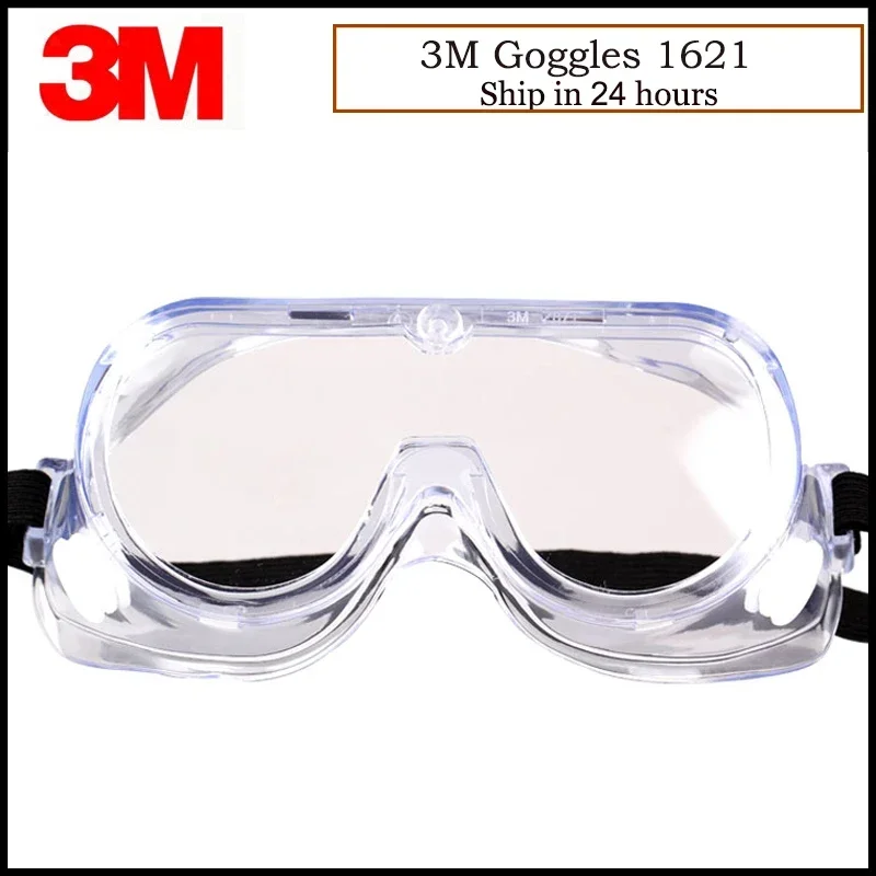 3M 1621 Dust Chemical Goggles Working Safety Glasses Anti-acid Safety Glasses Anti-wind G82302