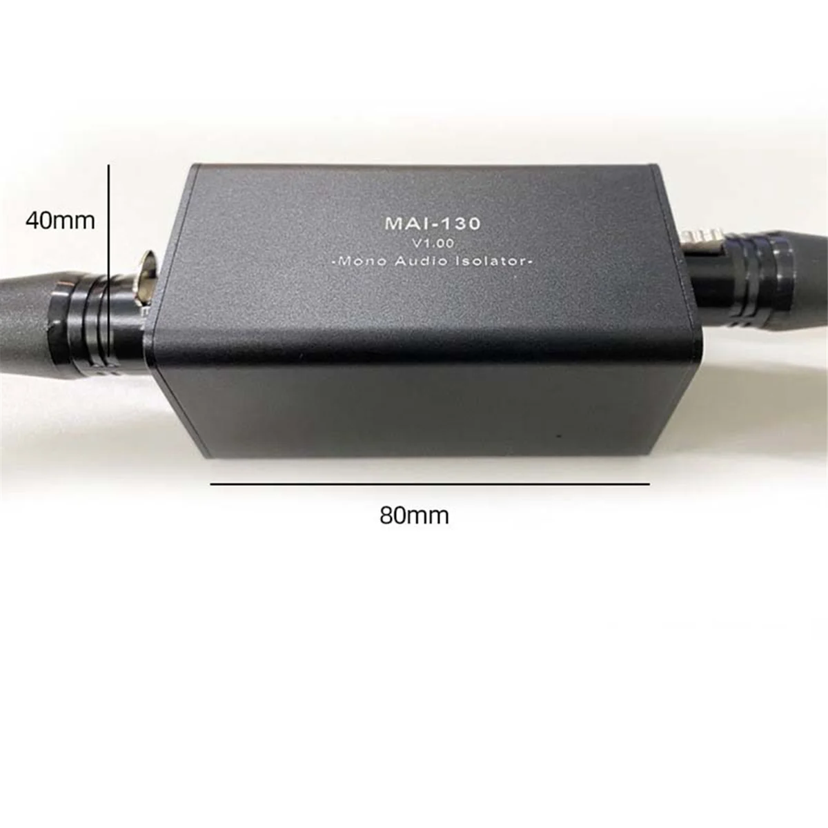 Audio Isolator Noise Reduction,Eliminates Current Noise,DI Grounding Box,6.5 XLR Mixer Audio Isolator, MAI-130 Mono