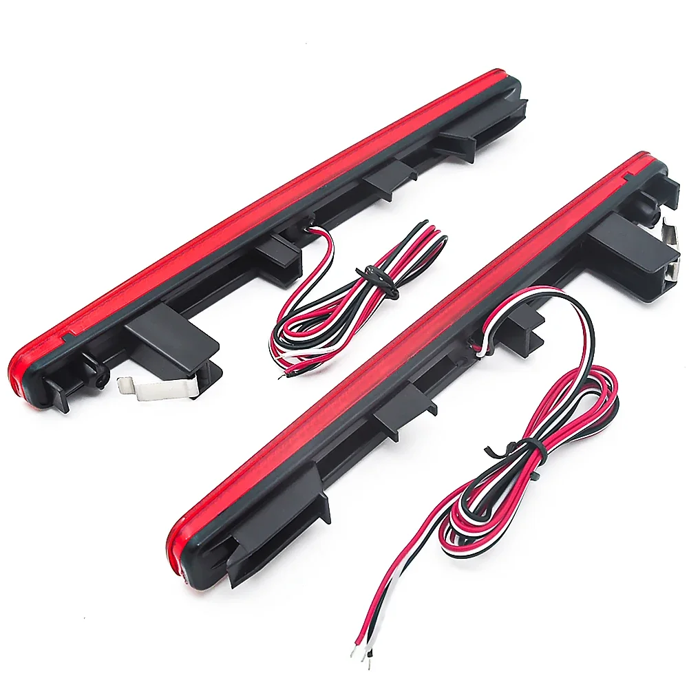 WF-Red LED Bumper Reflector Lights For 09-14 Acura TSX (For Euro Accord) Function as Tail,Brake & Rear Fog Lamps Turn Lights